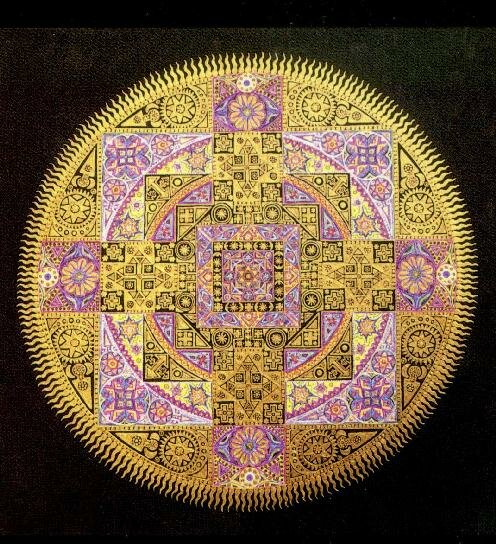 symmetrical patterns to colour. Where has the mandala pattern
